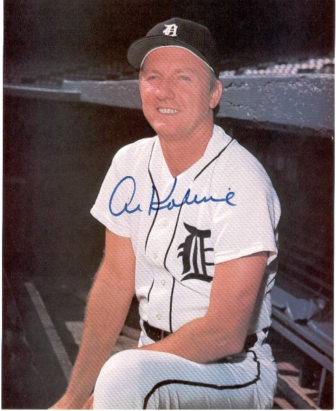 Al Kaline Autographed Color 8 x 10