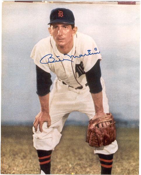 Billy Martin Autographed Color 8 x 10