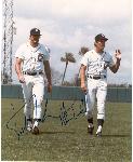 Kirk Gibson & Alan Trammell Autographed Color 8 x 10