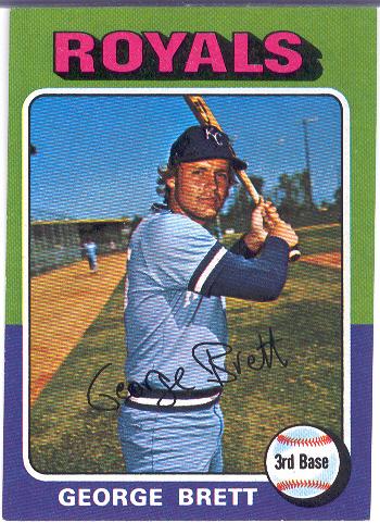 1975 Topps Mini Baseball- #228 George Brett RC