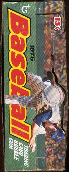 1975 Topps Mini Baseball Empty 15 Cent Wax Box