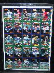 1994 Collector's Edge Football- 1 Uncut Boss EQ II Complete Set Sheet of 25! 