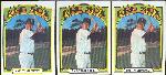 1972 T Bb- #37 Carl Yastrzemski- 3 Cards