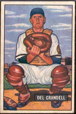 1951 Bow Bb- #20 Del Crandell, Braves