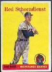 1958 T Bb- #190 Red Schoendienst