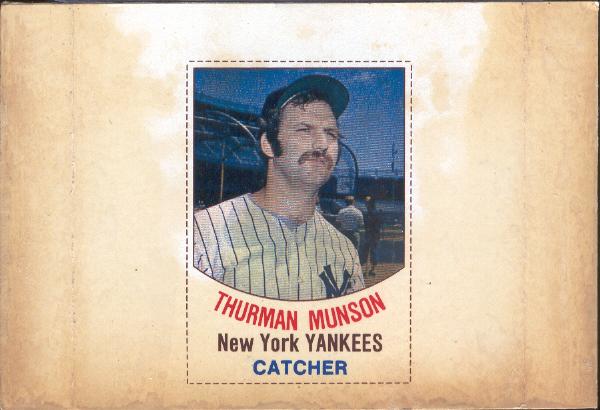1977 Hostess Twinkie- #5 Thurman Munson- Full Panel