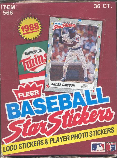 1988 Fleer Star Stickers- 1 Unopened Wax Box+ 33 Extra Packs