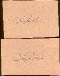 Bill Freehan Autographed Pieces of Cardboard- 2 Pieces