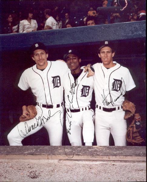 Parrish/Trammell/Whitaker Autographed 8x10