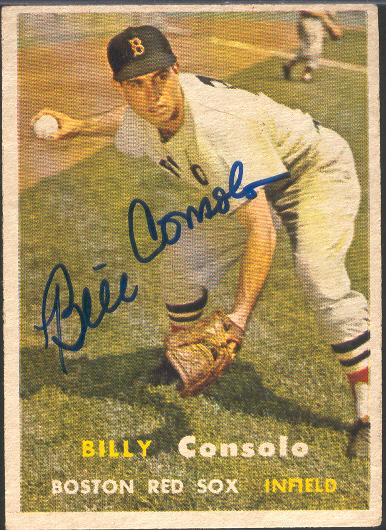 1957 Topps Bsbl. #399 Billy Consolo- Autographed