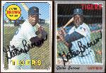 1969-70 Topps Bsbl. Autographed Cards of Gates Brown