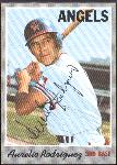 1970 Topps Bsbl. #228 Aurelio Rodriguez- Autographed