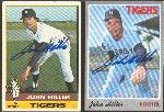 1970 and 1976 Topps Bsbl. Autographed Cards of John Hiller