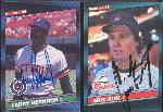 1986 Donruss/Donruss “The Rookies” Bsbl.- Detroit Tigers Autographed Cards- 8 Diff.