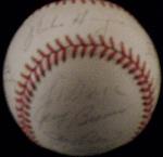 1991 Cleveland Indians Autographed Official Bobby Brown Baseball with 25 Signatures