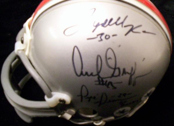 Ohio State Football Mini Helmet Autographed by 6 Different Buckeye Greats