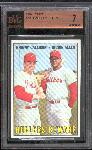 1967 Topps Bb- #309 Callison/Allen- BVG 7 Near Mint