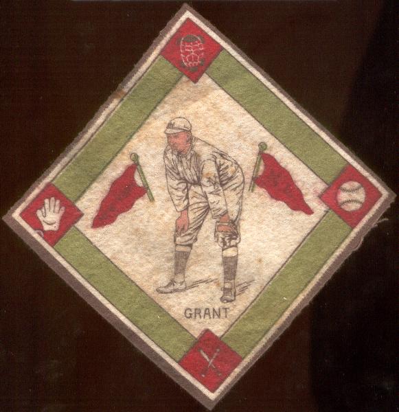 1914 B-18 Blanket- Eddie Grant,New York NL- Green Basepaths