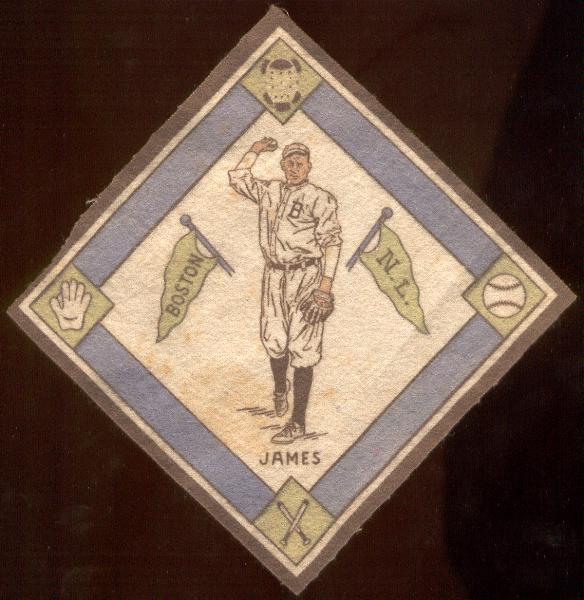 1914 B-18 Blanket- Bill James, Boston N.L.- White Infield