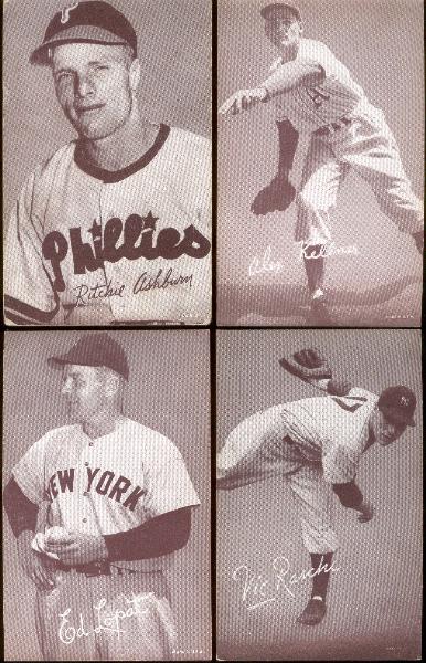 1947-66 Baseball Exhibits- 4 Diff.