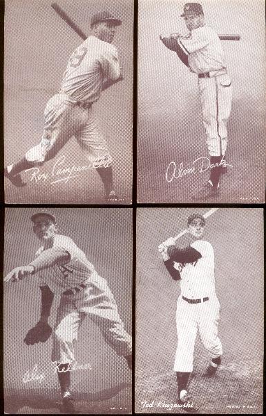 1947-66 Baseball Exhibits- 4 Diff.