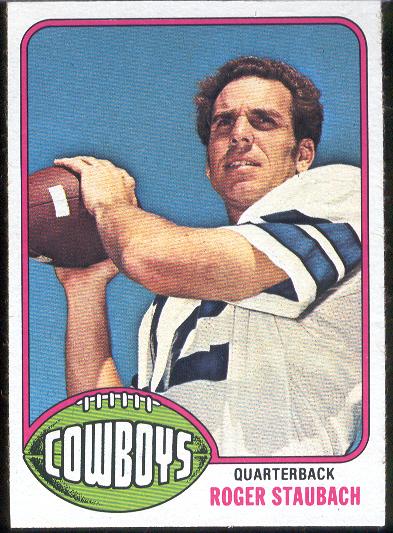 1976 Topps Football- #395 Roger Staubach, Cowboys