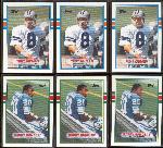 1989 Topps Traded Football- #70T Troy Aikman RC(3 Cards) & #83T Barry Sanders RC(3 Cards)