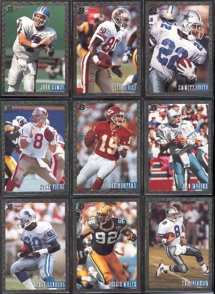1993 Bowman Football- 31 Asst. Foil Stars