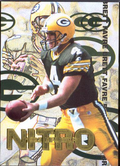 1995 Collectors Edge Football- "Nitro Redemption"- #22 Brett Favre, Packers- 10 Cards
