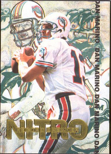 1995 Collectors Edge Football- "Nitro Redemption"- #23 Dan Marino, Dolphins- 10 Cards