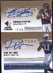 2007 SP Rookie Threads Football- Multi-Marks Autographs Dual- #SPM2-BW Bernard Berrian(Bears)/ Paul Williams(Titans)