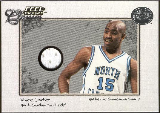 2001 Greats of the Game Bskt.- "Feel the Game Classics"- Vince Carter, U. of North Carolina