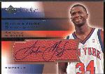 2003-04 Upper Deck Sweet Shots Bskt.- Signature Shots- #AM Antonio McDyess, Knicks