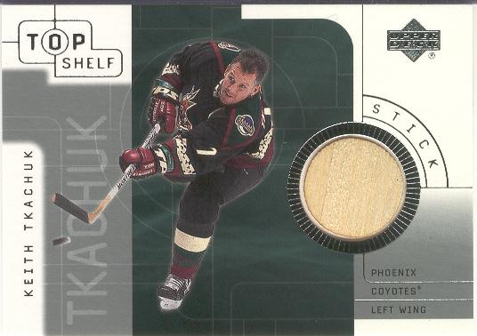 2001-02 UD Top Shelf Hockey- "Sticks"- #S-KY Keith Tkachuk, Coyotes