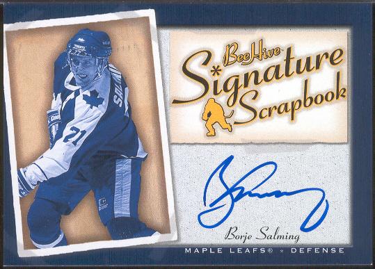 2005-06 Beehive Hockey- "Signature Scrapbook"- #SS-BS Borje Salming, Maple Leafs