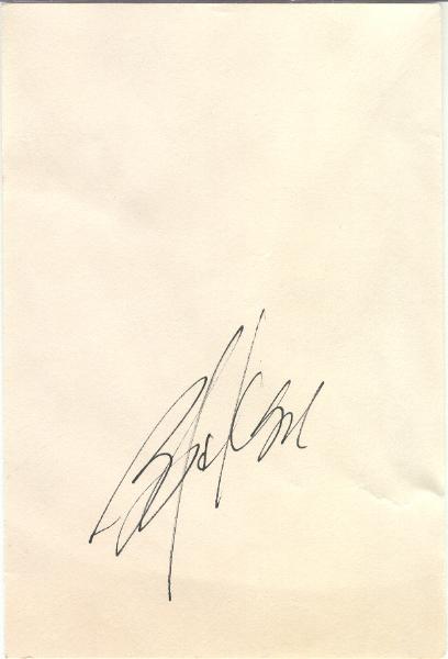 Bo Jackson Autograph 4x6 Card