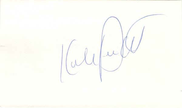 Kirby Puckett and Tom Kelly Autographs on 3x5 Card