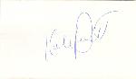 Kirby Puckett and Tom Kelly Autographs on 3x5 Card