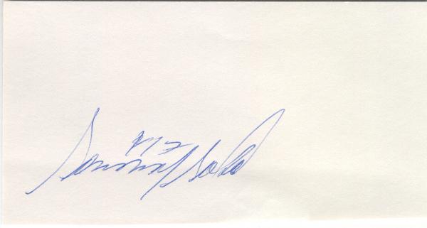 Sammy Sosa Autographed 3x5 Card