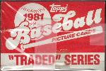1981 Topps Traded Bsbl. Factory Sealed Set of 132