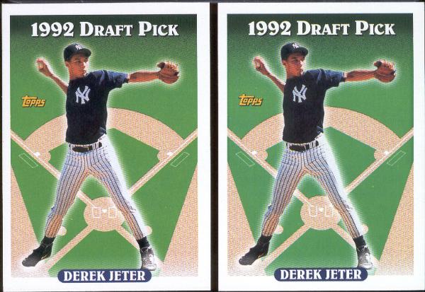 1993 Topps Bsbl. #98 Derek Jeter RC’s- 2 Diff. Cards