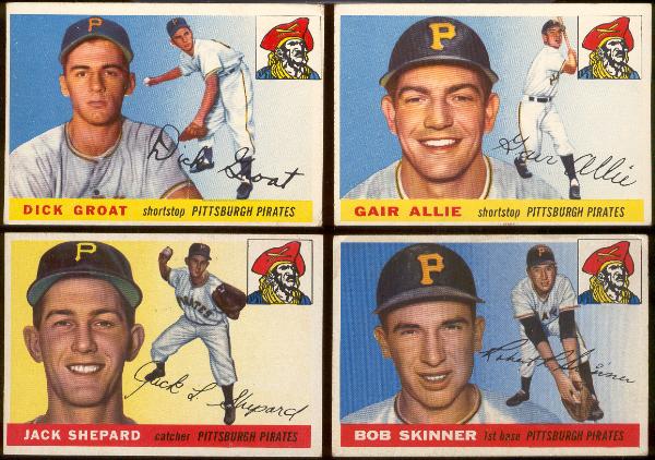 1955 T Bb- 4 Diff. Pitt. Pirates