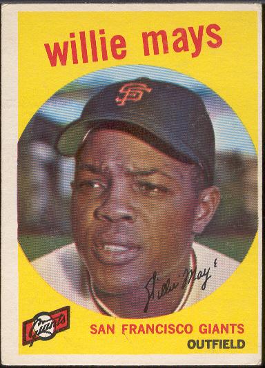 1959 T Bb- #50 Willie Mays