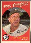1959 T Bb- #155 Enos Slaughter, Yankees
