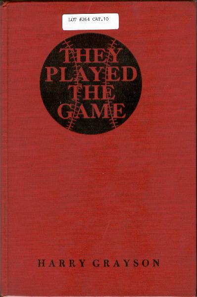 1945 They Played the Game by Harry Grayson