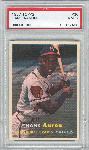 1957 Topps Baseball- #20 Hank Aaron- PSA NM 7 