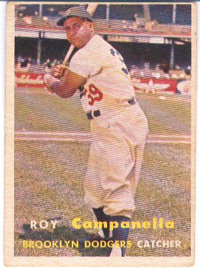 1957 T Bb- #210 Roy Campanella