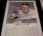 1986 Jim Jordan Commemorative Poster of Mickey Mantle’s 1956 Triple Crown Campaign- Autographed by Mickey Mantle!