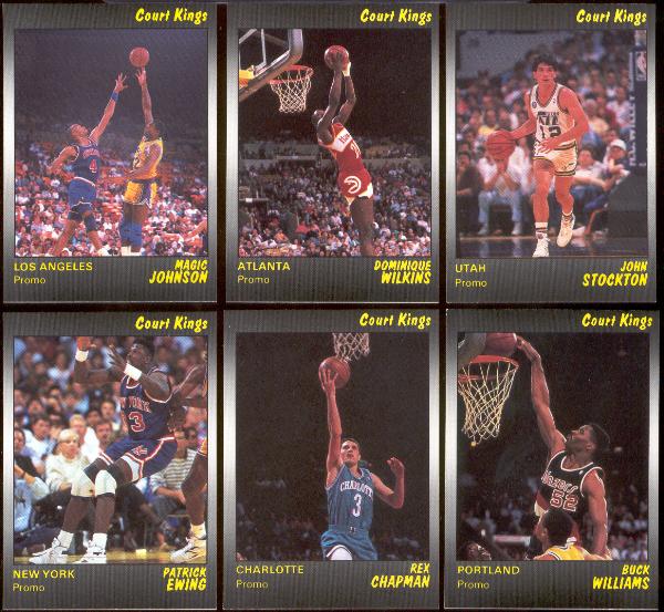 1990 Star Co. "Court Kings" Promos- 6 Diff.