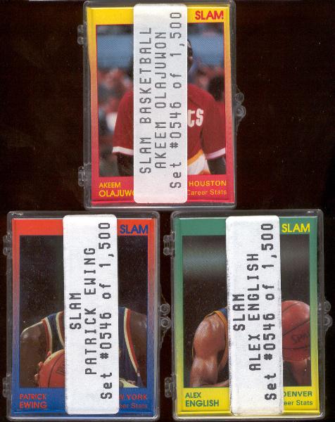 1990 Star Co. "Slam"- 3 Diff. Complete Sets of 9